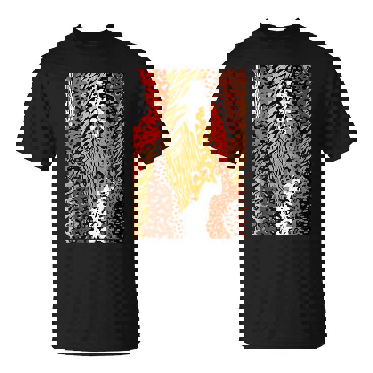 Africa アフリカ Animal Print Africa Is Calling Tシャツ