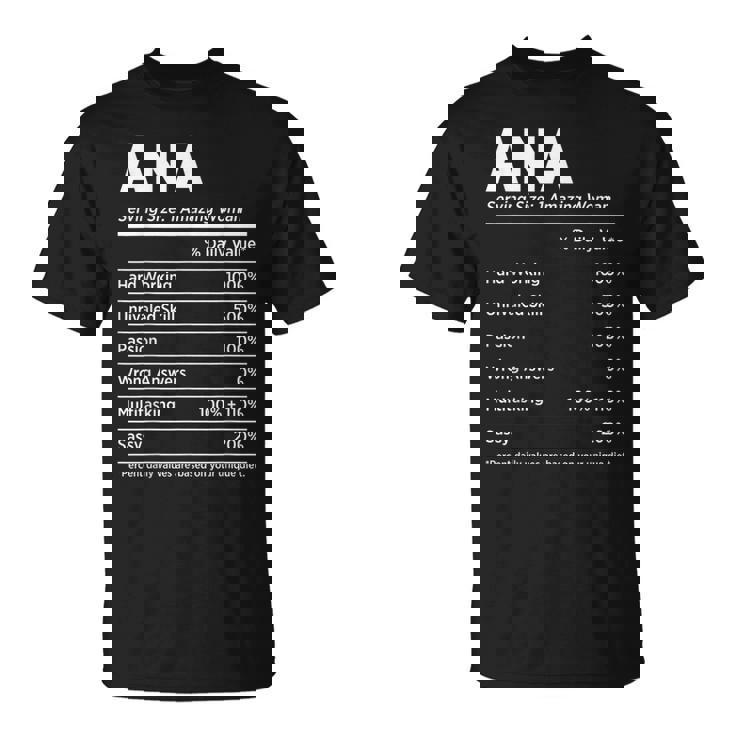 Ana Is My Name おもしろネームタグ Tシャツ