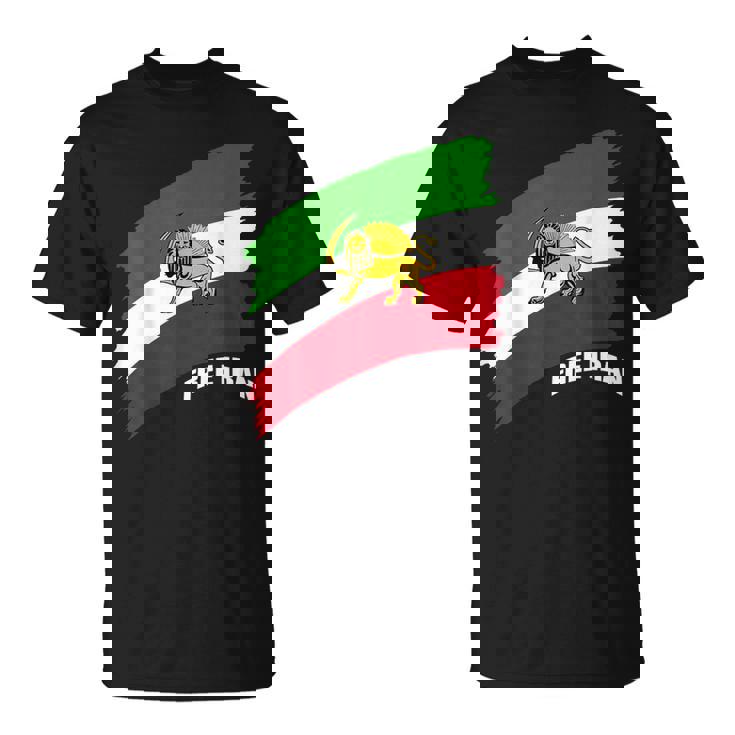 Bandera De Irán Con De León Camiseta unisex