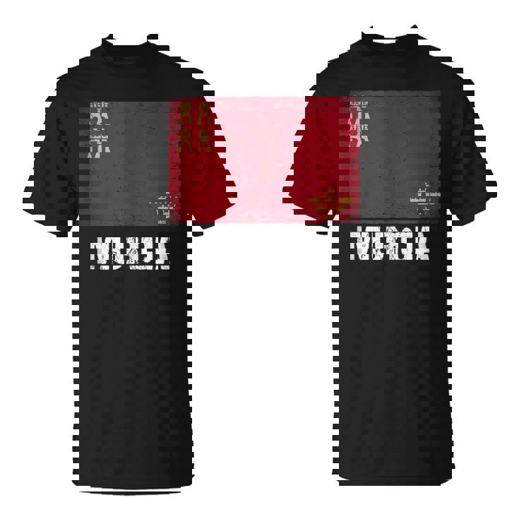 Bandera Región De Murcia In Mangas Camiseta unisex
