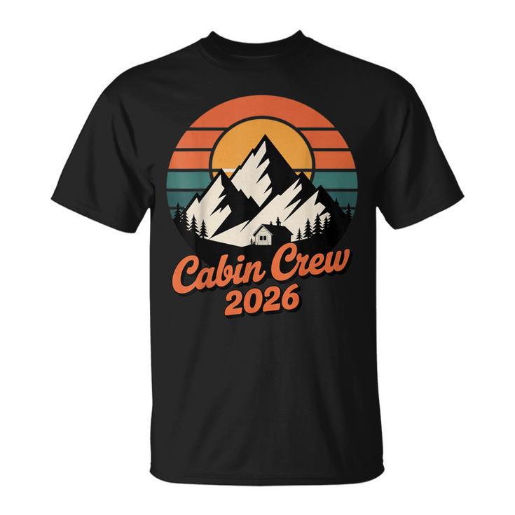 Cabin Crew 2026 Mountain Vacation Family Matching Group T-Shirt