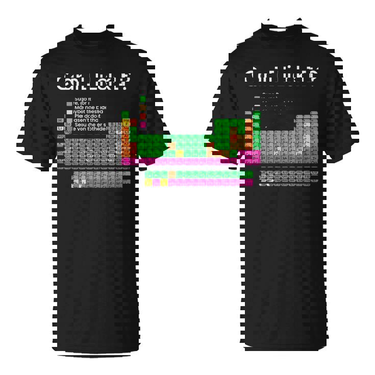 Can I Lick It 周期表 Tシャツ