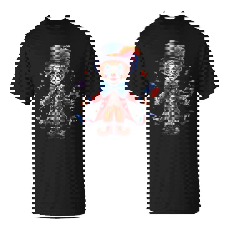 Charmant Personnage De Cirque Clown Joyeux T-Shirt