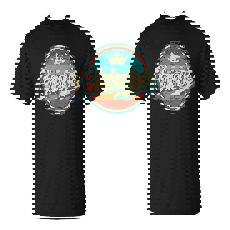 Chiara Rétro Nom Drôleintage Prénom Chiara T-Shirt