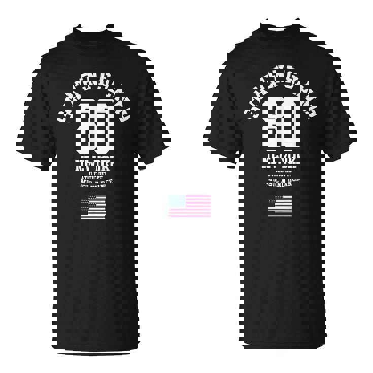 Cooltaten Island New York City Illustration Fashiontyle Tシャツ