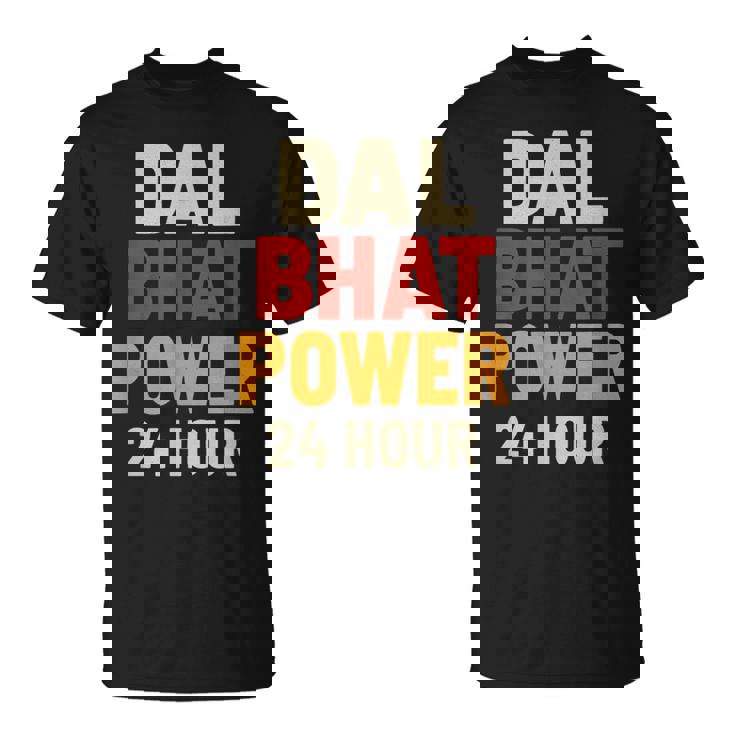Dal Bhat Power 24 Hour ネパールトレッキングデザイン Tシャツ