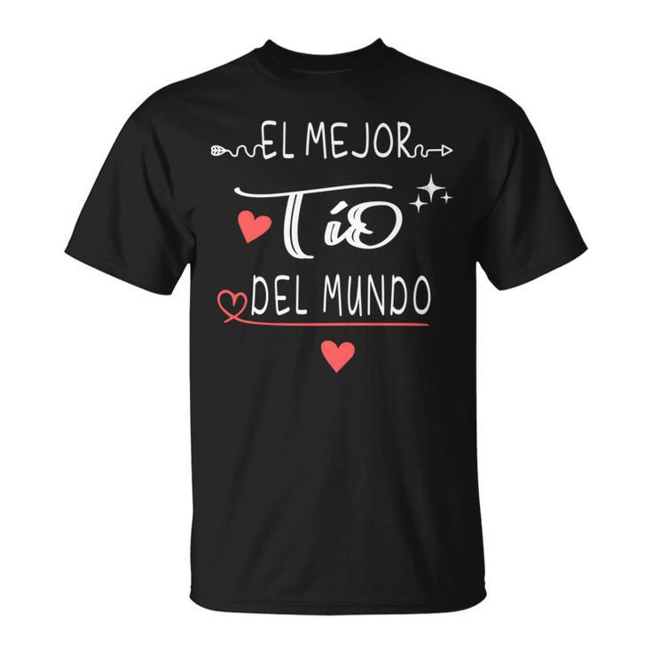 El Mejor Tío Del Mundo Regalo Para Día Del Padre Manga Larga Camiseta unisex