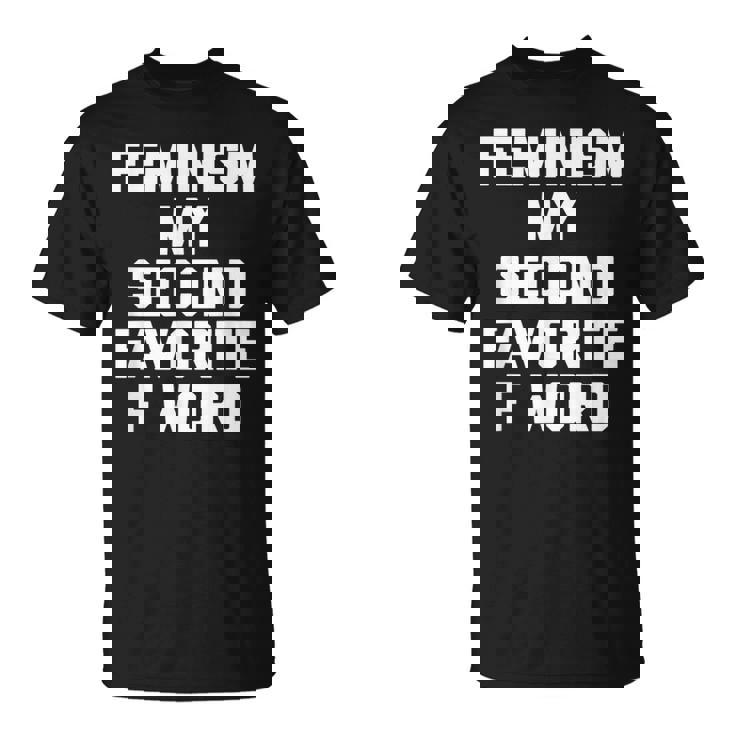 Feminism Myecond Favorite F Word ファニーフェミニスト Tシャツ