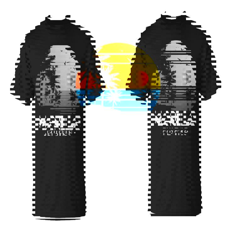 Filipina フィリピノ ヤシの木 マニラ トロピカル フィリピン Tシャツ