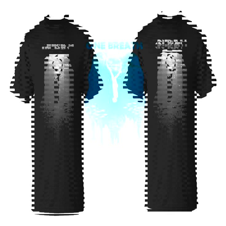 Freediving One Breath ダイビング Apnea オーシャンフリー ダイブシー 長袖tシャツ Tシャツ