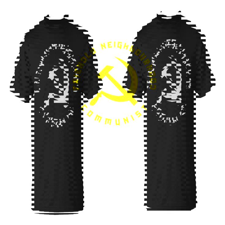 Friendly Neighbourhood Communist 面白い共産主義 Tシャツ