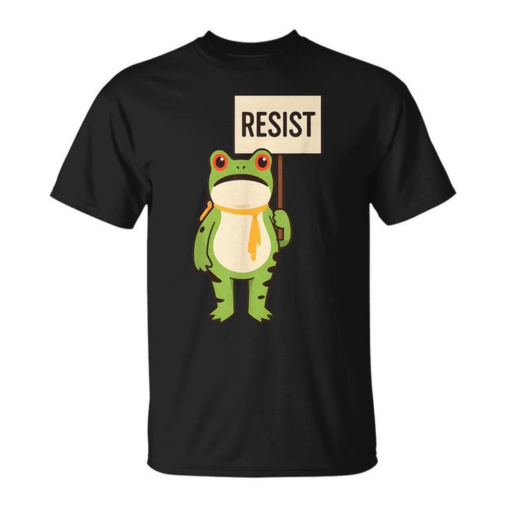 Frogs Resist Portland Frog Protest T-Shirt - Monsterry