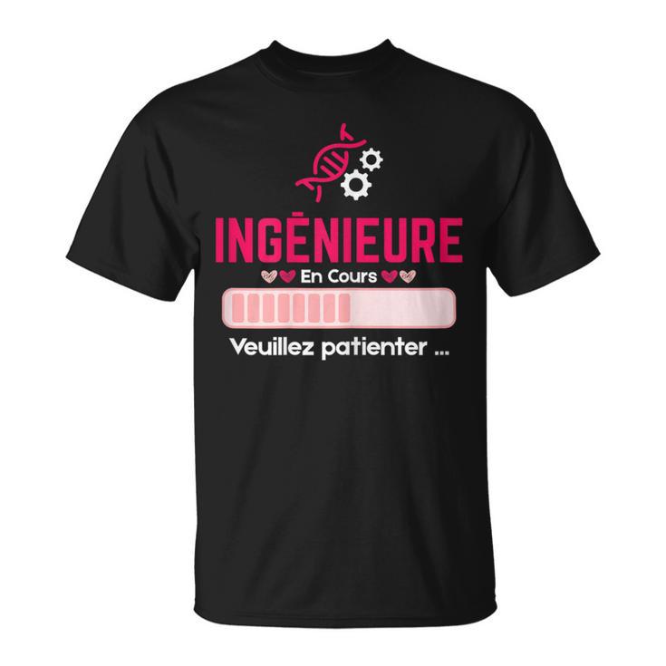 Future Ingénieure Étudiante Fille En Cours Cadeau Ingenieur T-Shirt