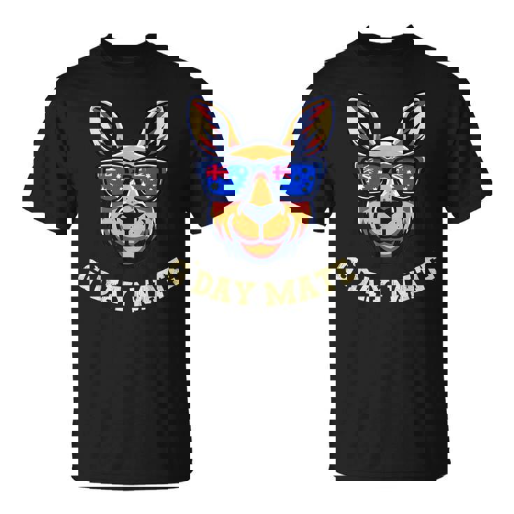 G Day Mate カンガルーオーストラリア国旗シャツ オーストラリア オーストラリア Tシャツ