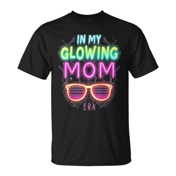 In My Glowing Mom Era Groovy Colorful Bright T-Shirt