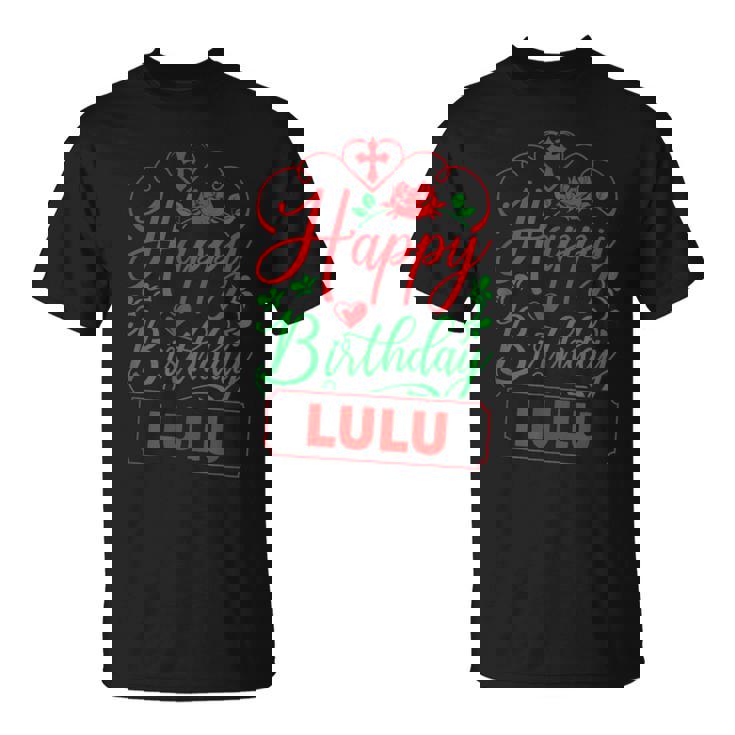 Happy Birthday Lulu かわいいクリスマスルル Tシャツ