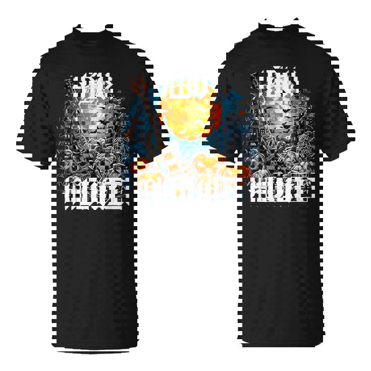 Herr Dame Kind Girl ロックンロール スプラッチ ヘビーメタル ハロウィン Tシャツ