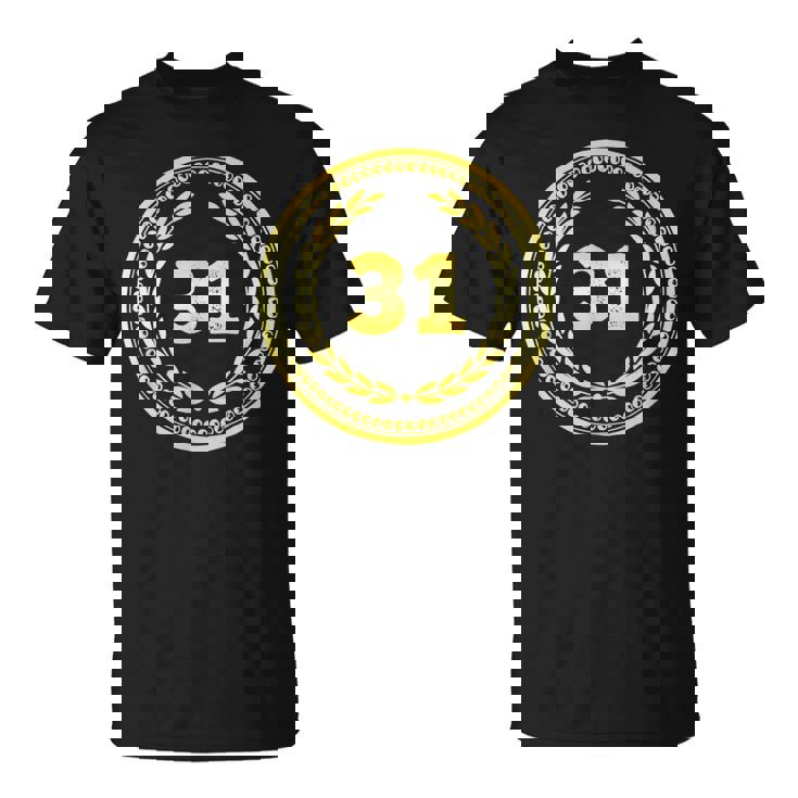 Hombreintage 31 Cumpleaños 31 Años Regalos Hombres 31 Cumpleaños Camiseta unisex