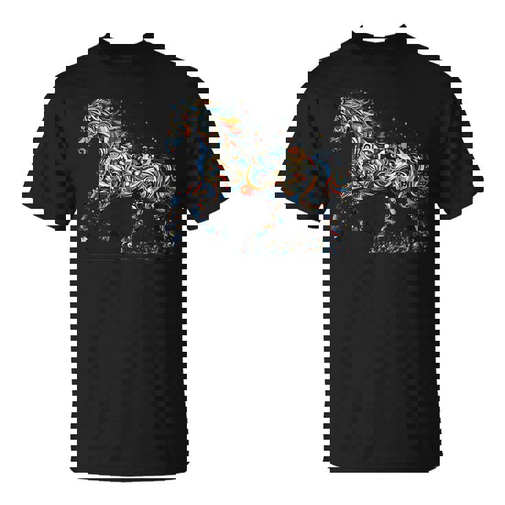 Horse Lover Majestic Horse 馬のグラフィック デザイン 長袖tシャツ Tシャツ