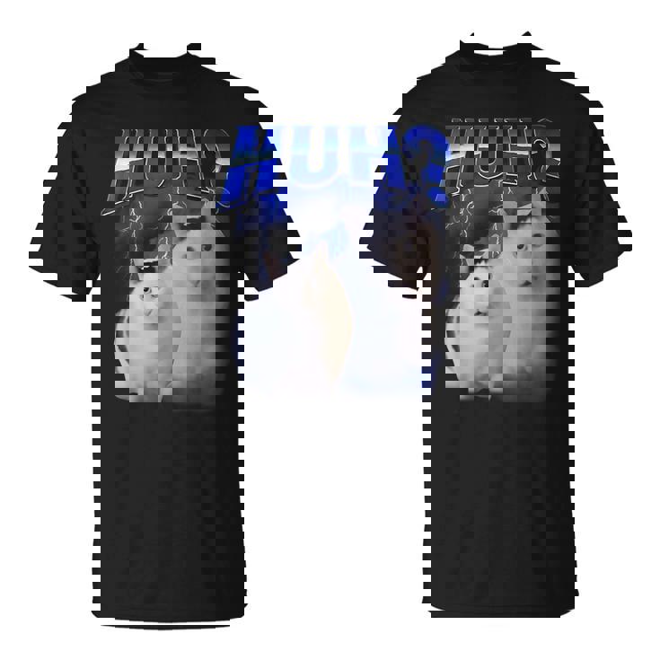 Huh ファニーダンクキャットミーム 女性&男性向け ヒンジなし グーフィーキャット Tシャツ