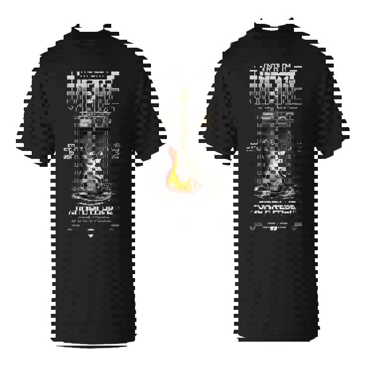 I'm Not Old I'm ヴィンテージ レトロ 1966 ギター 長袖tシャツ Tシャツ