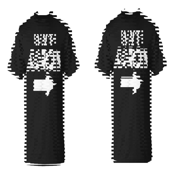 I'm With Aaron 名前 Aaron Tシャツ