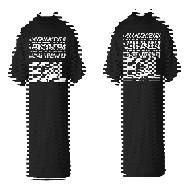 Ich Hab Daschonerstanden 面白いドイツ語の言葉 長袖tシャツ Tシャツ