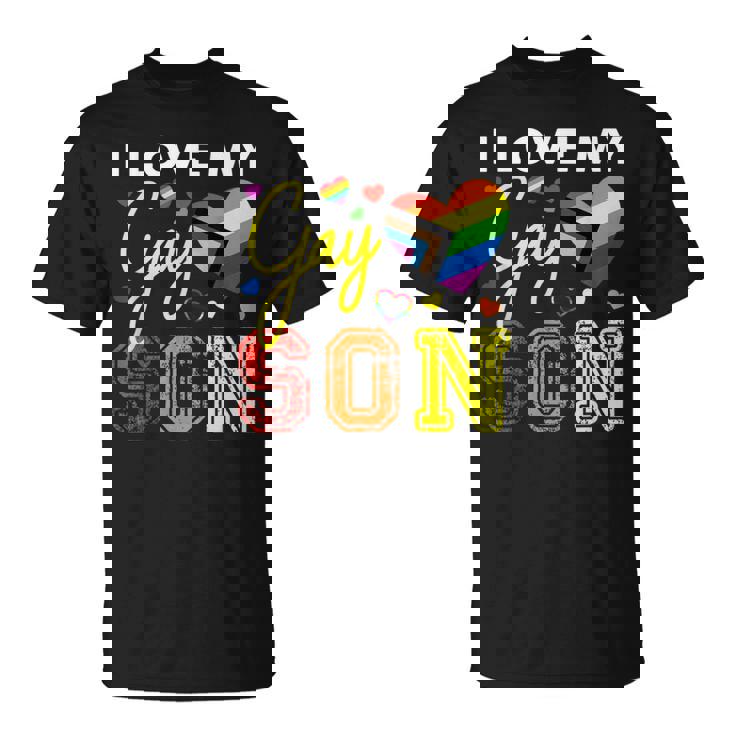 Io Amo Il Mio Gay Figlio Lgbt Orgoglio Mamma Papà Maglietta