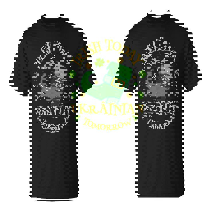 Irish Today ウクライナ Tomorrowt Patrick's Day Tシャツ