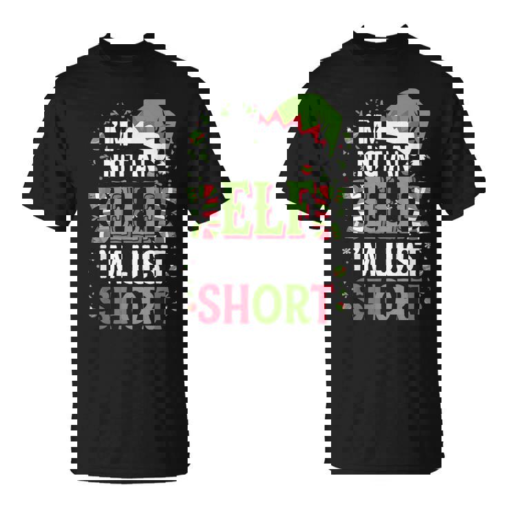 Je Neuis Pas Un Elfe Jeuis Juste Court Joyeux Noël Elfe T-Shirt