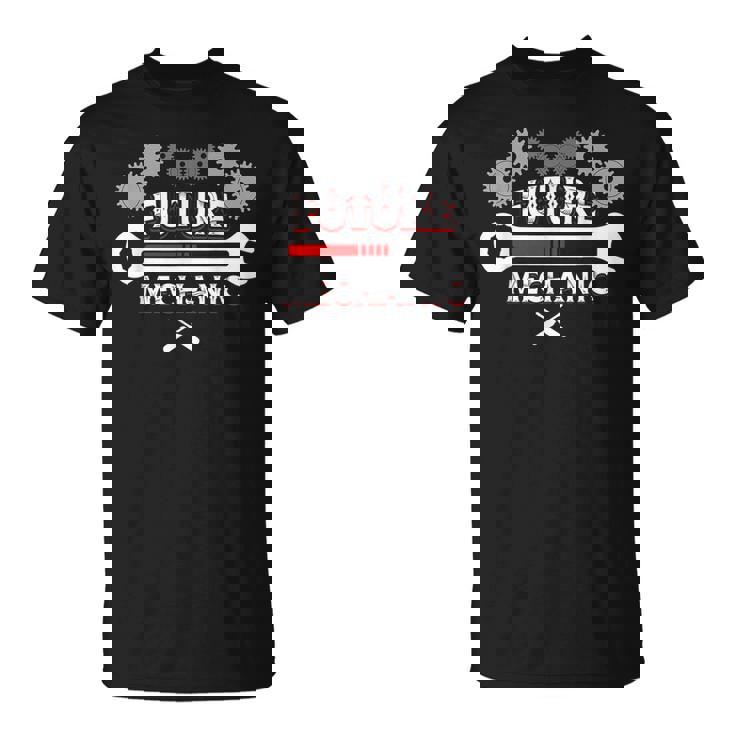 Job Title Future Mechanic Car Auto Mechanic Garage Loading T-Shirt