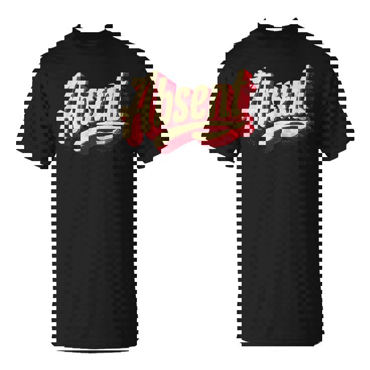 Joli Costume Emblème Absent T-Shirt