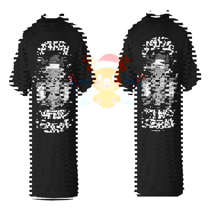 Pull De Noël Humoristique 'J’peux Pas J’attends Le Père Noël' - Sweatshirt Cadeau Drôle Pour Femme, Homme Ou Enfant