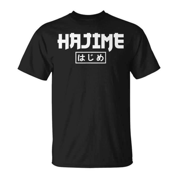 Judo Diciendo Hajime Judo Jersey Camiseta unisex