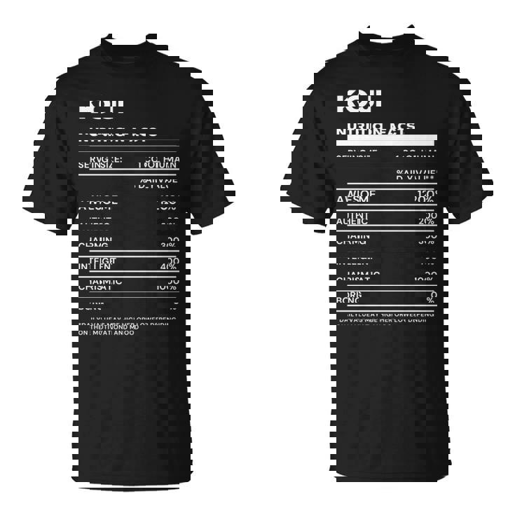 Koji 栄養成分表示 Tシャツ