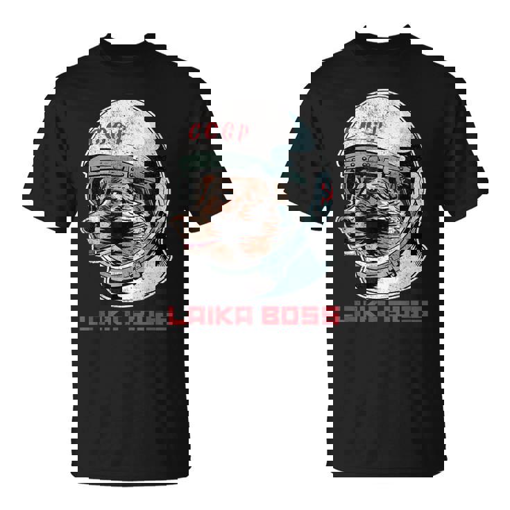 Laika Boss ヴィンテージ Cccp ソビエトロシアソ連宇宙犬 Tシャツ