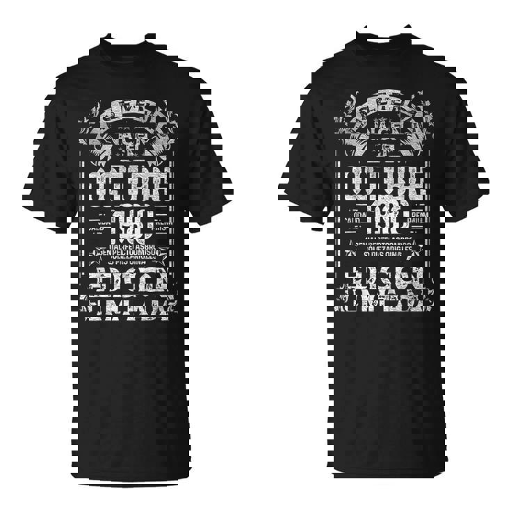 Las Leyendas Nacen En Octubre De 1980 45 Años Cumpleaños Camiseta unisex