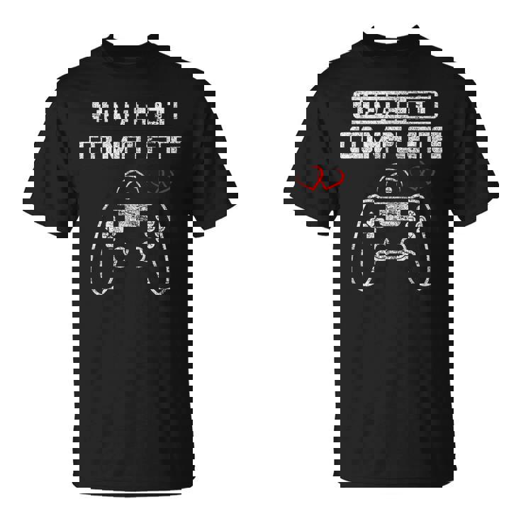 Level 1 完全 1St Wedding Anniversary First Year Him Her Tシャツ