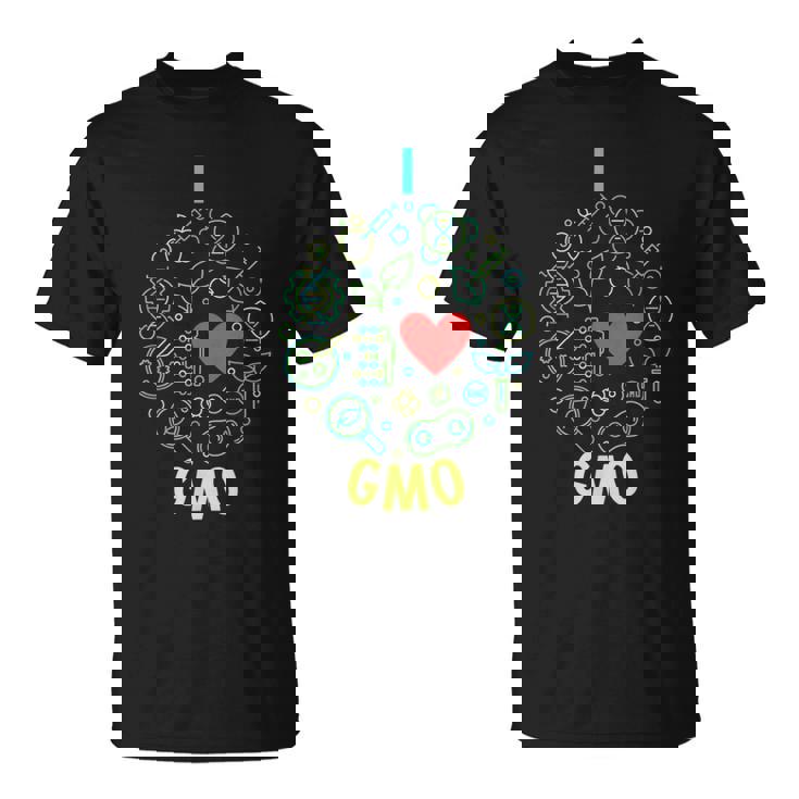 I Love Gmo ラウンドラインデザイン Tシャツ