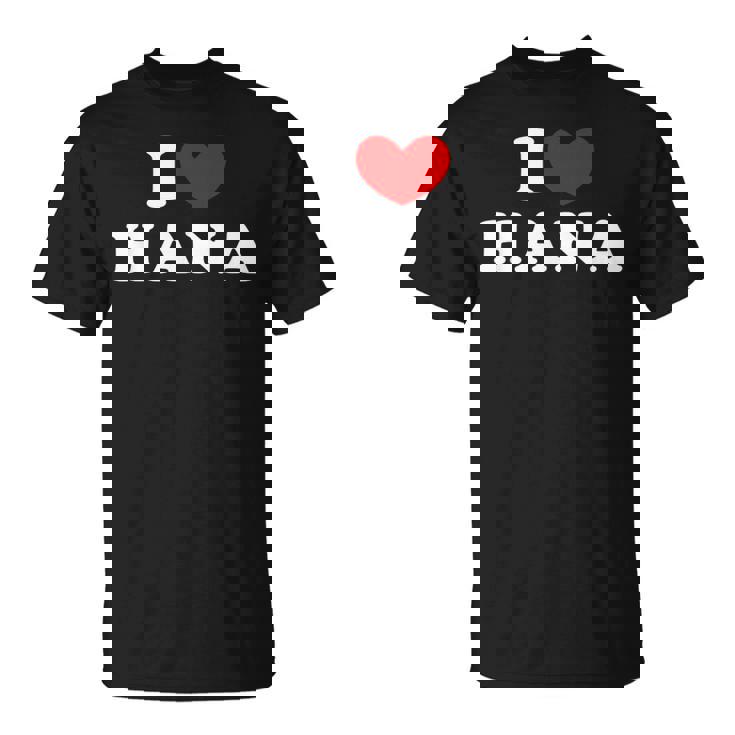 I Love Hana 私は愛する Hana Tシャツ