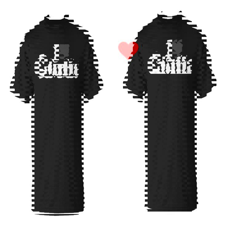 I Love Heart コロンビア 南アメリカ ボゴタ コロンビア文化 Tシャツ