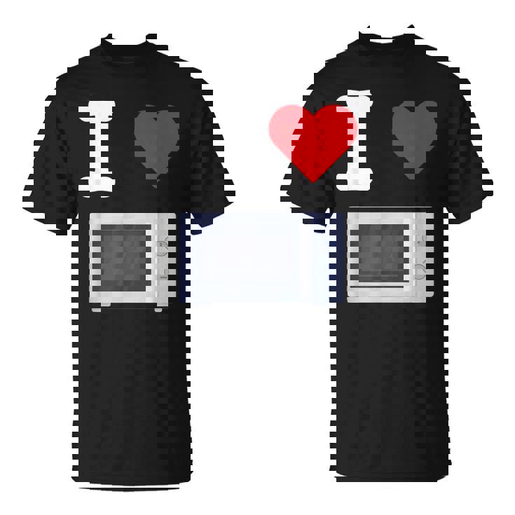 I Love 電子レンジ オーブン 料理 暖房 食品 キッチン 家電 Tシャツ