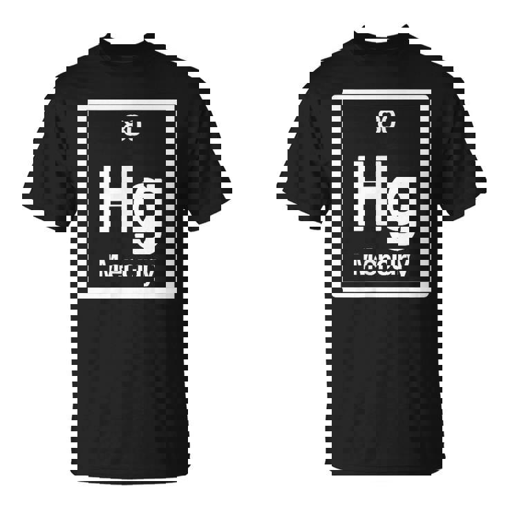 Mercury Hg 元素周期表 サイエンスギフト Tシャツ