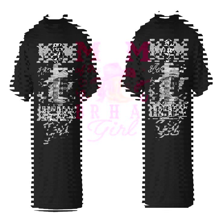 Mom Of The Birthday Girl Pink Cowgirl Western Rodeo T-Shirt Mom Of The Birthday Girl Pink Cowgirl Western Rodeo T-Shirt