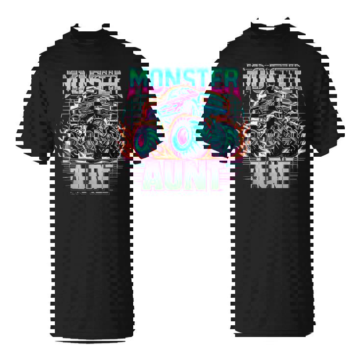 Monster Truck Aunt Monster Truck Are My Jam Truck Lovers T-Shirt