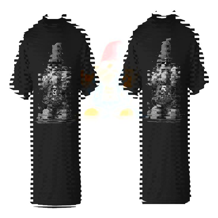 Nain De Jardin Rocker Boit De La Bière T-Shirt