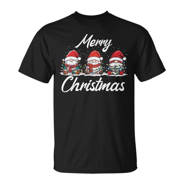 Nain De Noël Décoration Deapin De Noël Joyeux Noël T-Shirt
