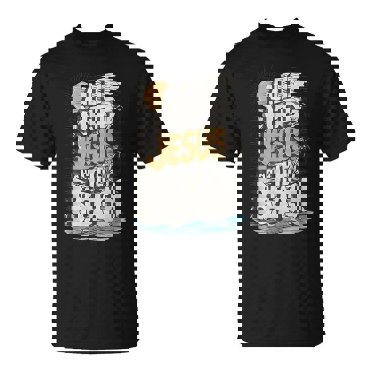 All I Need Jesus And The Beach Christian T-Shirt