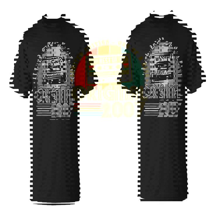 Original 2007Intage 18º Cumpleaños Para Nacidos En 2007 Camiseta unisex