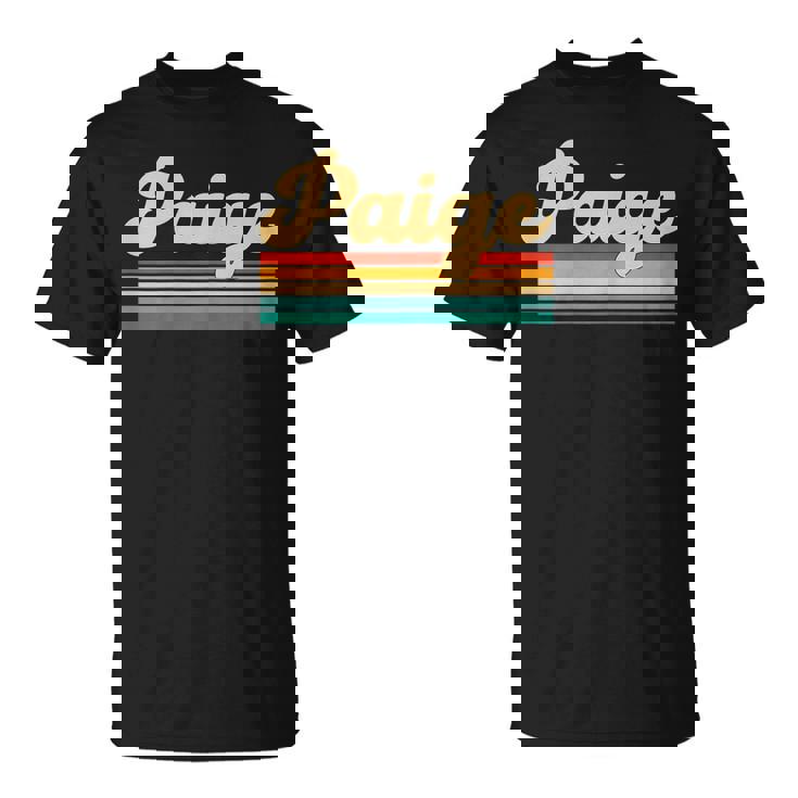 Paige Nombre Retrointage Camiseta unisex